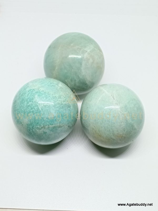 Beautiful Gemstone Amazonite Sphere Ball Agate Buddy